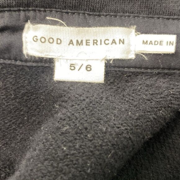 Good American Black Utility Shacket Button Front Womens Size 5/6 (XXL) MSRP $129 - Picture 6 of 7